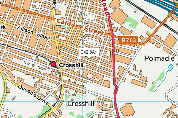 G42 8AH map - OS VectorMap District (Ordnance Survey) G42 8AH map - OS VectorMap District (Ordnance Survey)