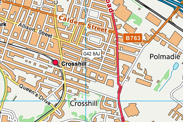 G42 8AJ map - OS VectorMap District (Ordnance Survey) G42 8AJ map - OS VectorMap District (Ordnance Survey)