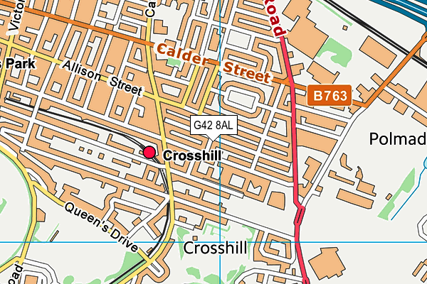 G42 8AL map - OS VectorMap District (Ordnance Survey) G42 8AL map - OS VectorMap District (Ordnance Survey)