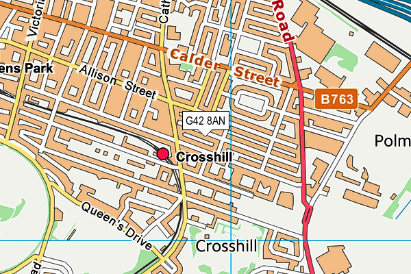 G42 8AN map - OS VectorMap District (Ordnance Survey) G42 8AN map - OS VectorMap District (Ordnance Survey)