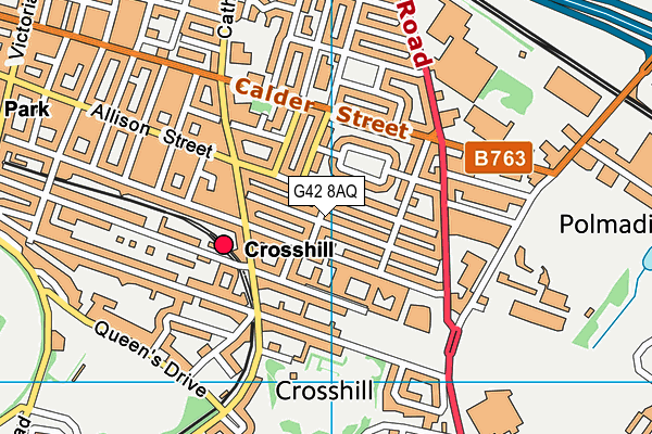 G42 8AQ map - OS VectorMap District (Ordnance Survey) G42 8AQ map - OS VectorMap District (Ordnance Survey)