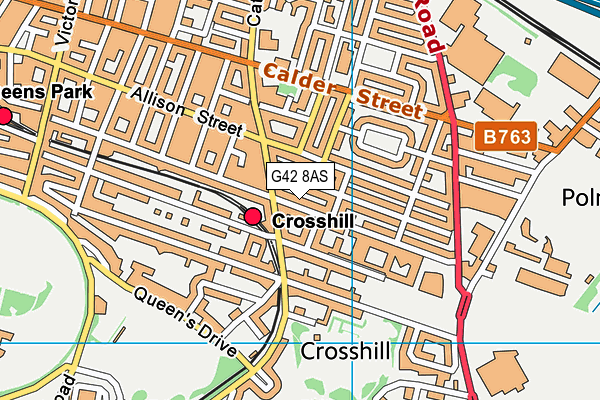 G42 8AS map - OS VectorMap District (Ordnance Survey) G42 8AS map - OS VectorMap District (Ordnance Survey)