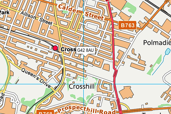 G42 8AU map - OS VectorMap District (Ordnance Survey) G42 8AU map - OS VectorMap District (Ordnance Survey)