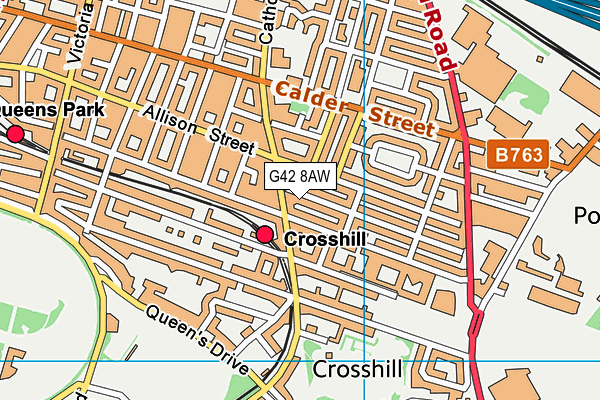 G42 8AW map - OS VectorMap District (Ordnance Survey) G42 8AW map - OS VectorMap District (Ordnance Survey)