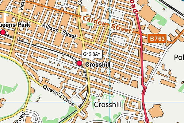 G42 8AY map - OS VectorMap District (Ordnance Survey) G42 8AY map - OS VectorMap District (Ordnance Survey)