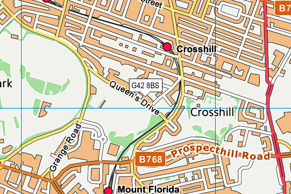 G42 8BS map - OS VectorMap District (Ordnance Survey) G42 8BS map - OS VectorMap District (Ordnance Survey)