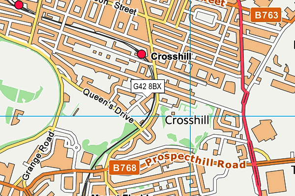 G42 8BX map - OS VectorMap District (Ordnance Survey) G42 8BX map - OS VectorMap District (Ordnance Survey)