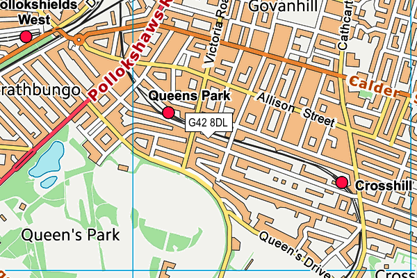 G42 8DL map - OS VectorMap District (Ordnance Survey) G42 8DL map - OS VectorMap District (Ordnance Survey)