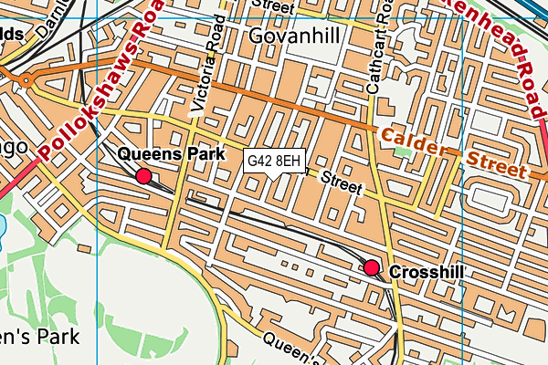 G42 8EH map - OS VectorMap District (Ordnance Survey) G42 8EH map - OS VectorMap District (Ordnance Survey)