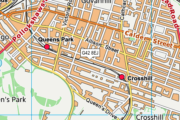 G42 8EJ map - OS VectorMap District (Ordnance Survey) G42 8EJ map - OS VectorMap District (Ordnance Survey)