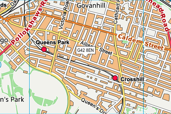 G42 8EN map - OS VectorMap District (Ordnance Survey) G42 8EN map - OS VectorMap District (Ordnance Survey)