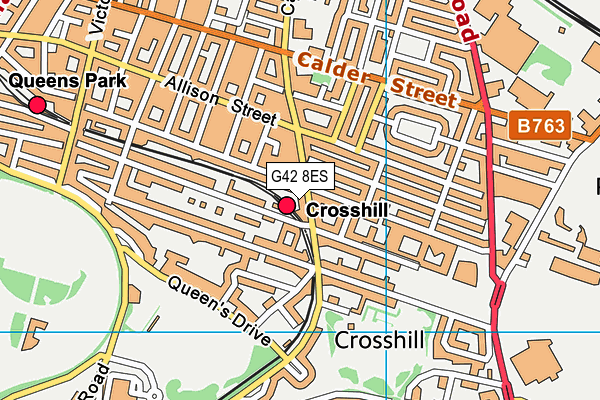 G42 8ES map - OS VectorMap District (Ordnance Survey) G42 8ES map - OS VectorMap District (Ordnance Survey)