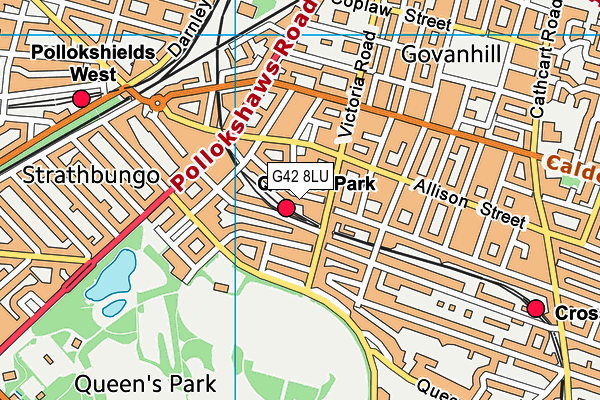G42 8LU map - OS VectorMap District (Ordnance Survey) G42 8LU map - OS VectorMap District (Ordnance Survey)