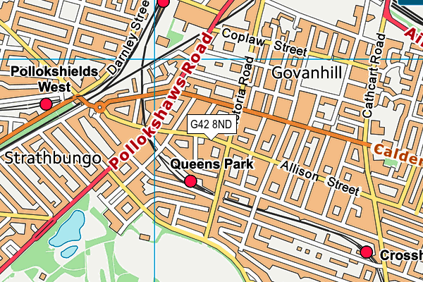 G42 8ND map - OS VectorMap District (Ordnance Survey) G42 8ND map - OS VectorMap District (Ordnance Survey)