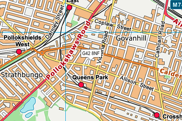 G42 8NF map - OS VectorMap District (Ordnance Survey) G42 8NF map - OS VectorMap District (Ordnance Survey)