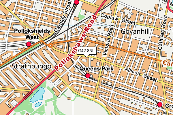 G42 8NL map - OS VectorMap District (Ordnance Survey) G42 8NL map - OS VectorMap District (Ordnance Survey)