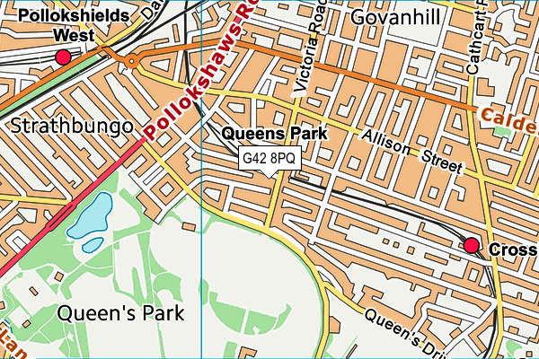 G42 8PQ map - OS VectorMap District (Ordnance Survey) G42 8PQ map - OS VectorMap District (Ordnance Survey)