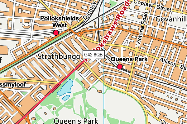 G42 8QB map - OS VectorMap District (Ordnance Survey) G42 8QB map - OS VectorMap District (Ordnance Survey)