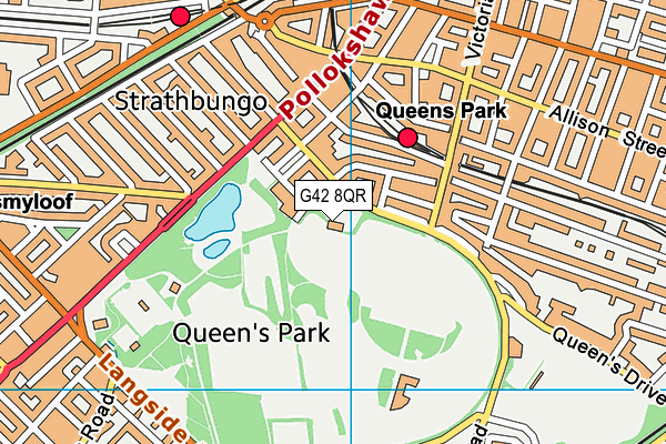 G42 8QR map - OS VectorMap District (Ordnance Survey) G42 8QR map - OS VectorMap District (Ordnance Survey)