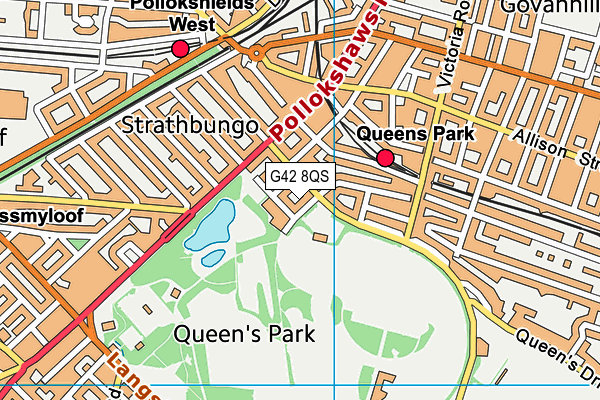 G42 8QS map - OS VectorMap District (Ordnance Survey) G42 8QS map - OS VectorMap District (Ordnance Survey)
