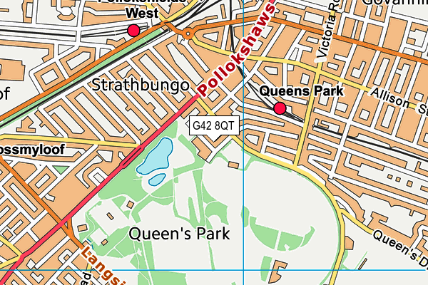 G42 8QT map - OS VectorMap District (Ordnance Survey) G42 8QT map - OS VectorMap District (Ordnance Survey)