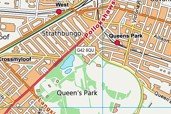 G42 8QU map - OS VectorMap District (Ordnance Survey) G42 8QU map - OS VectorMap District (Ordnance Survey)