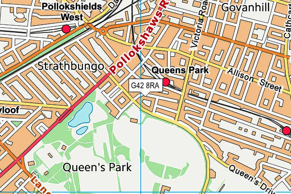 G42 8RA map - OS VectorMap District (Ordnance Survey) G42 8RA map - OS VectorMap District (Ordnance Survey)