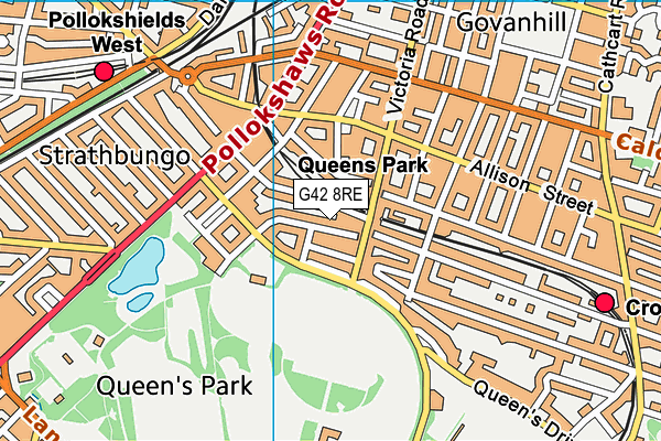 G42 8RE map - OS VectorMap District (Ordnance Survey) G42 8RE map - OS VectorMap District (Ordnance Survey)