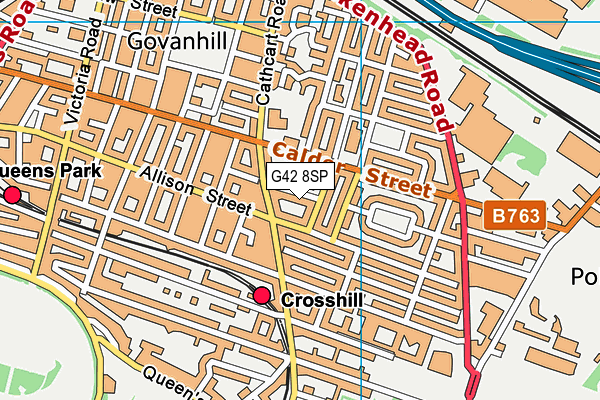 G42 8SP map - OS VectorMap District (Ordnance Survey) G42 8SP map - OS VectorMap District (Ordnance Survey)