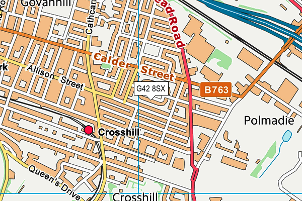 G42 8SX map - OS VectorMap District (Ordnance Survey) G42 8SX map - OS VectorMap District (Ordnance Survey)