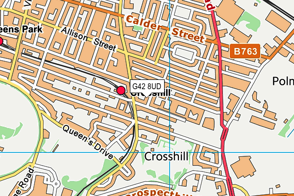G42 8UD map - OS VectorMap District (Ordnance Survey) G42 8UD map - OS VectorMap District (Ordnance Survey)