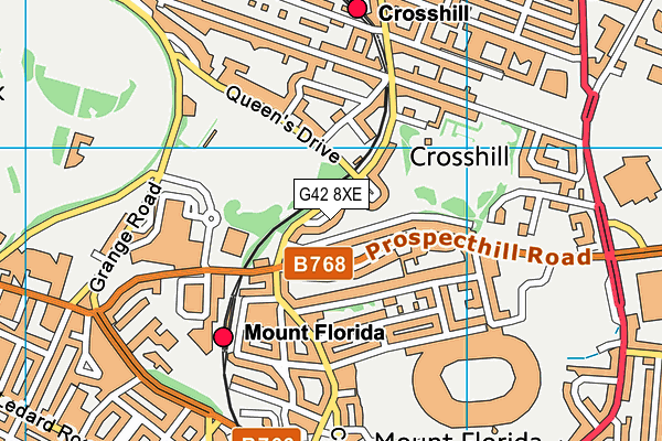 G42 8XE map - OS VectorMap District (Ordnance Survey) G42 8XE map - OS VectorMap District (Ordnance Survey)