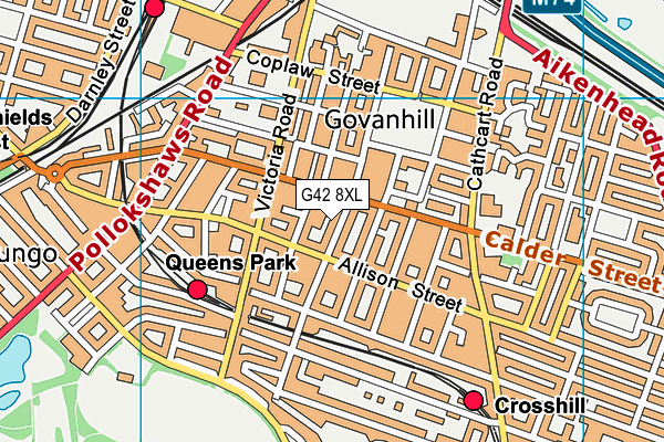 G42 8XL map - OS VectorMap District (Ordnance Survey) G42 8XL map - OS VectorMap District (Ordnance Survey)