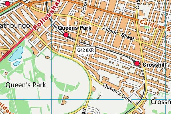 G42 8XR map - OS VectorMap District (Ordnance Survey) G42 8XR map - OS VectorMap District (Ordnance Survey)