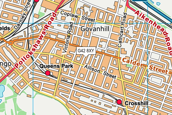 G42 8XY map - OS VectorMap District (Ordnance Survey) G42 8XY map - OS VectorMap District (Ordnance Survey)