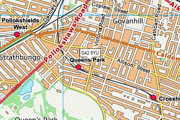 G42 8YU map - OS VectorMap District (Ordnance Survey) G42 8YU map - OS VectorMap District (Ordnance Survey)