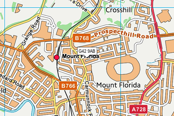 G42 9AB map - OS VectorMap District (Ordnance Survey) G42 9AB map - OS VectorMap District (Ordnance Survey)