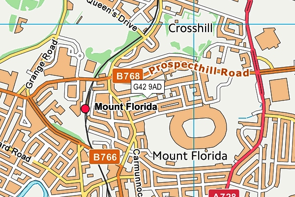 G42 9AD map - OS VectorMap District (Ordnance Survey) G42 9AD map - OS VectorMap District (Ordnance Survey)
