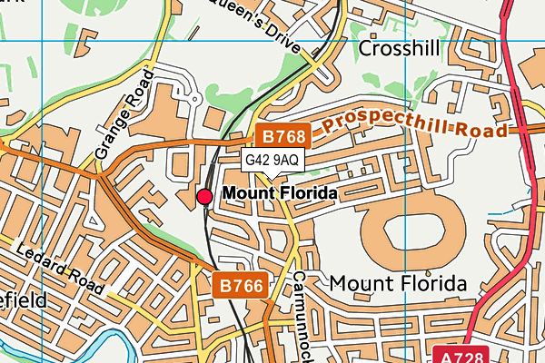 G42 9AQ map - OS VectorMap District (Ordnance Survey) G42 9AQ map - OS VectorMap District (Ordnance Survey)