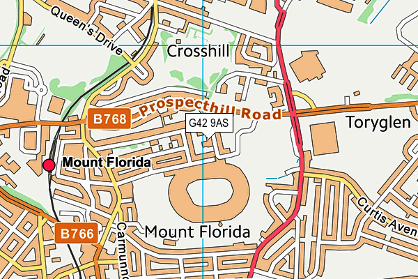 G42 9AS map - OS VectorMap District (Ordnance Survey) G42 9AS map - OS VectorMap District (Ordnance Survey)