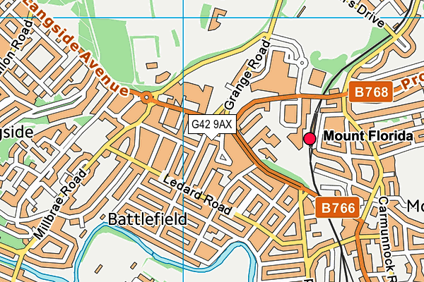 G42 9AX map - OS VectorMap District (Ordnance Survey) G42 9AX map - OS VectorMap District (Ordnance Survey)