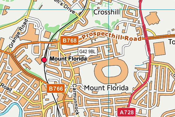 G42 9BL map - OS VectorMap District (Ordnance Survey) G42 9BL map - OS VectorMap District (Ordnance Survey)