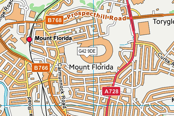 G42 9DE map - OS VectorMap District (Ordnance Survey) G42 9DE map - OS VectorMap District (Ordnance Survey)