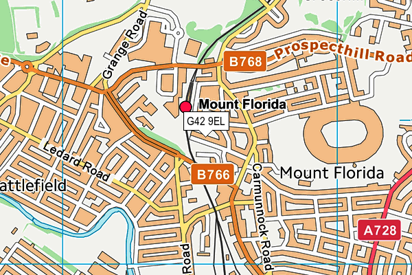 G42 9EL map - OS VectorMap District (Ordnance Survey) G42 9EL map - OS VectorMap District (Ordnance Survey)