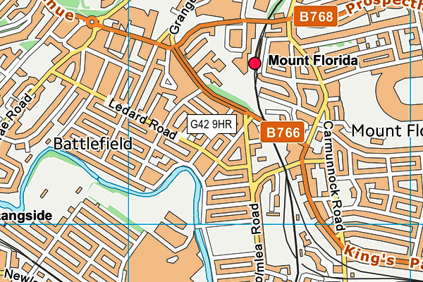 G42 9HR map - OS VectorMap District (Ordnance Survey)