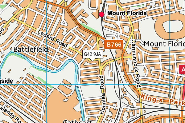 G42 9JA map - OS VectorMap District (Ordnance Survey) G42 9JA map - OS VectorMap District (Ordnance Survey)