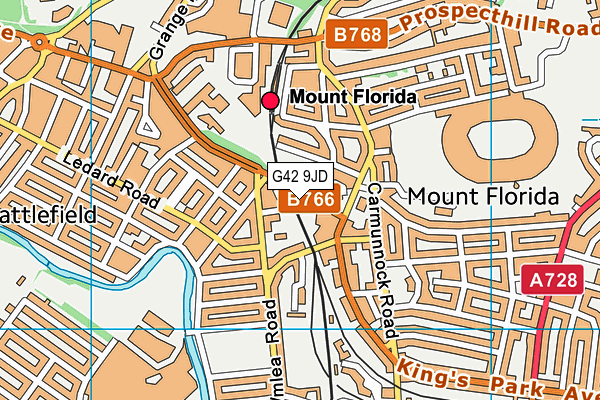 G42 9JD map - OS VectorMap District (Ordnance Survey) G42 9JD map - OS VectorMap District (Ordnance Survey)