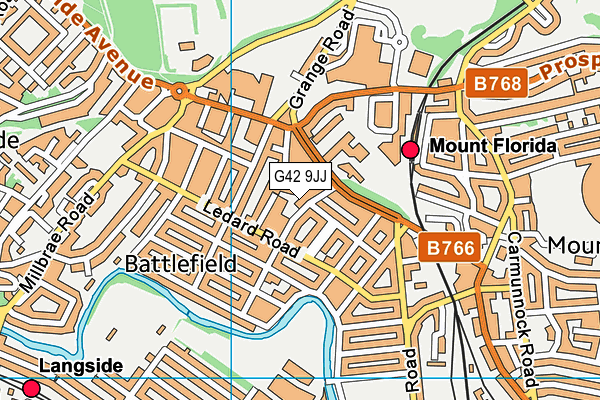 G42 9JJ map - OS VectorMap District (Ordnance Survey) G42 9JJ map - OS VectorMap District (Ordnance Survey)