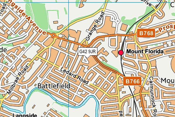 G42 9JR map - OS VectorMap District (Ordnance Survey) G42 9JR map - OS VectorMap District (Ordnance Survey)