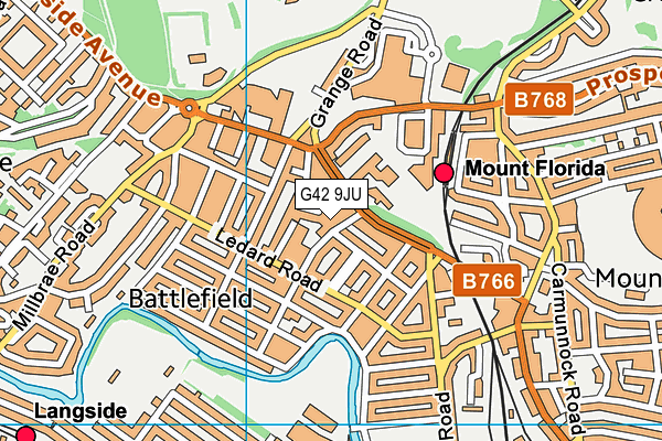 G42 9JU map - OS VectorMap District (Ordnance Survey) G42 9JU map - OS VectorMap District (Ordnance Survey)
